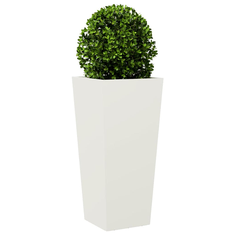 Load image into Gallery viewer, Vidaxl plantenbak 35x35x75 cm staal wit