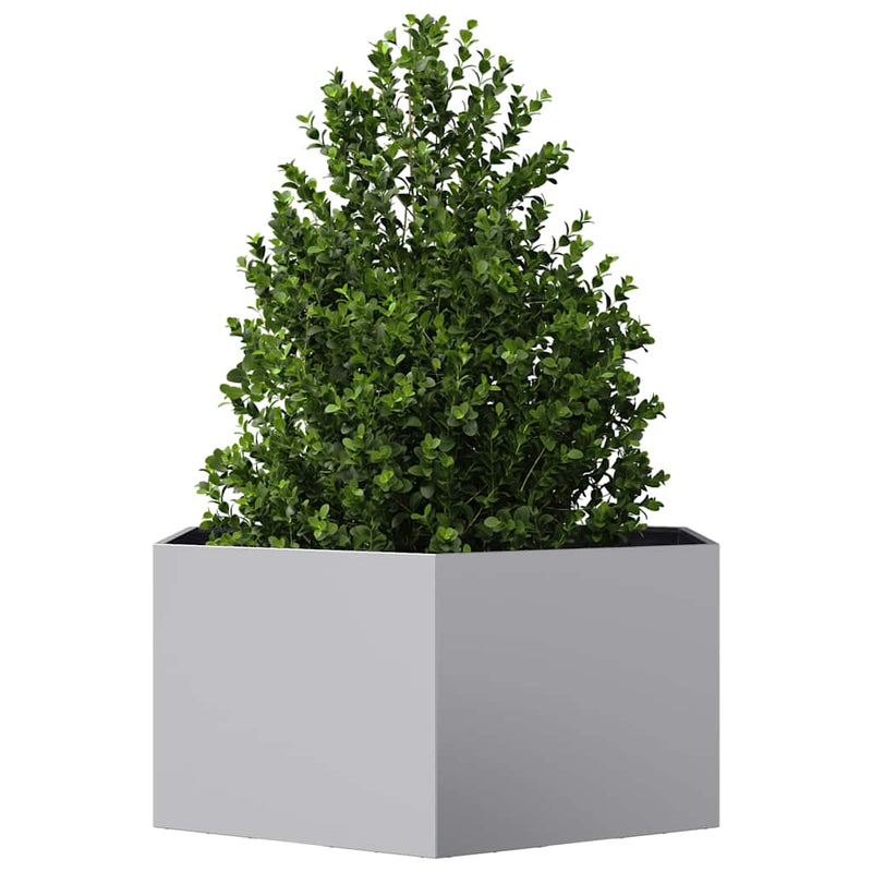 Load image into Gallery viewer, Vidaxl plantenbak zeshoek 104x90x45 cm gegalvaniseerd staal