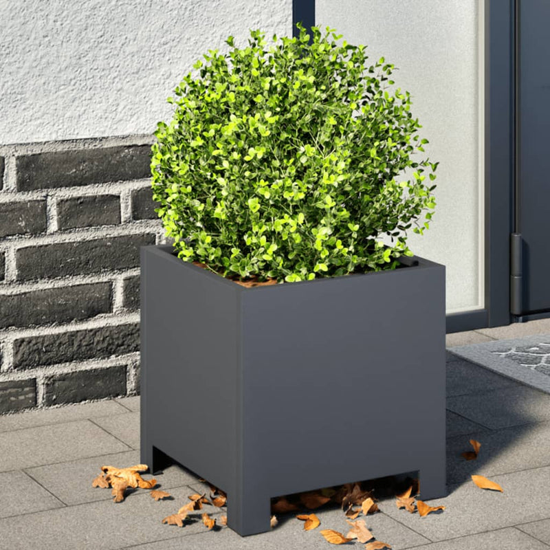 Load image into Gallery viewer, Vidaxl plantenbakken 2 st 30x30x30 cm staal antracietkleurig