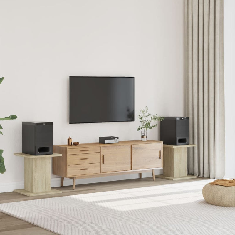 Load image into Gallery viewer, Vidaxl speakerstandaards 2 st 30x30x40 cm bewerkt hout sonoma eiken