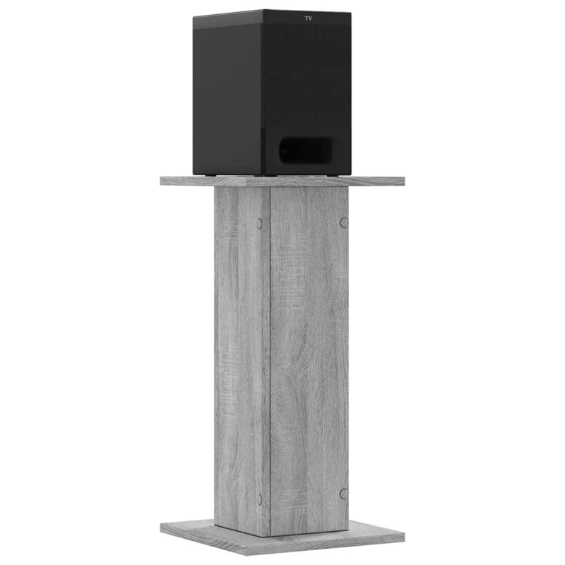 Load image into Gallery viewer, Vidaxl speakerstandaards 2 st 30x30x60 cm bewerkt hout grijs sonoma