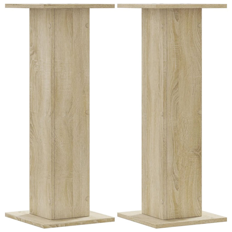 Load image into Gallery viewer, Vidaxl speakerstandaards 2 st 30x30x80 cm bewerkt hout sonoma eiken
