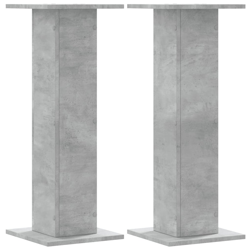 Load image into Gallery viewer, Vidaxl speakerstandaards 2 st 30x30x80 cm bewerkt hout betongrijs