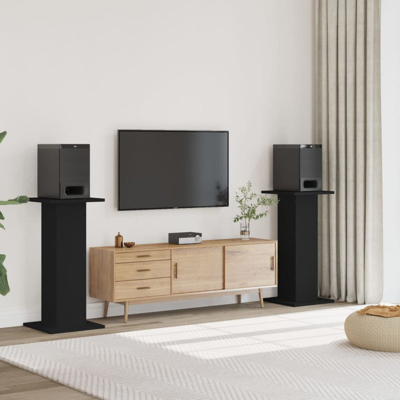 Load image into Gallery viewer, Vidaxl speakerstandaards 2 st 30x30x95 cm bewerkt hout zwart