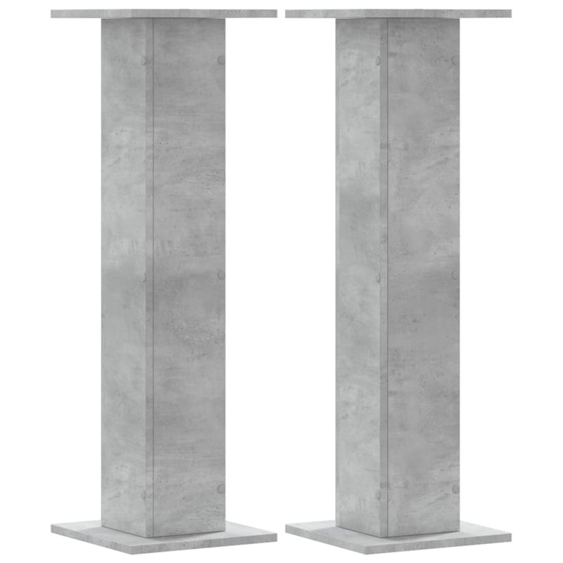Load image into Gallery viewer, Vidaxl speakerstandaards 2 st 30x30x95 cm bewerkt hout betongrijs