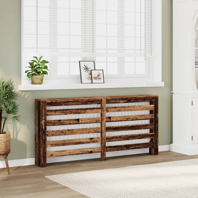 Load image into Gallery viewer, Vidaxl radiatorombouw 175x20x82 cm bewerkt hout oud hout