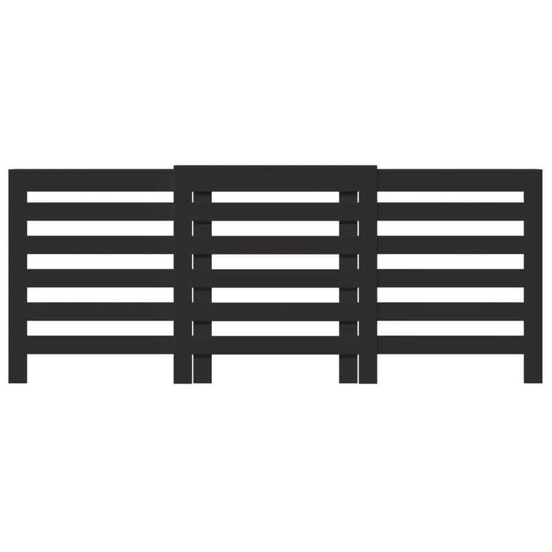 Load image into Gallery viewer, Vidaxl radiatorombouw 205x21,5x83,5 cm bewerkt hout zwart