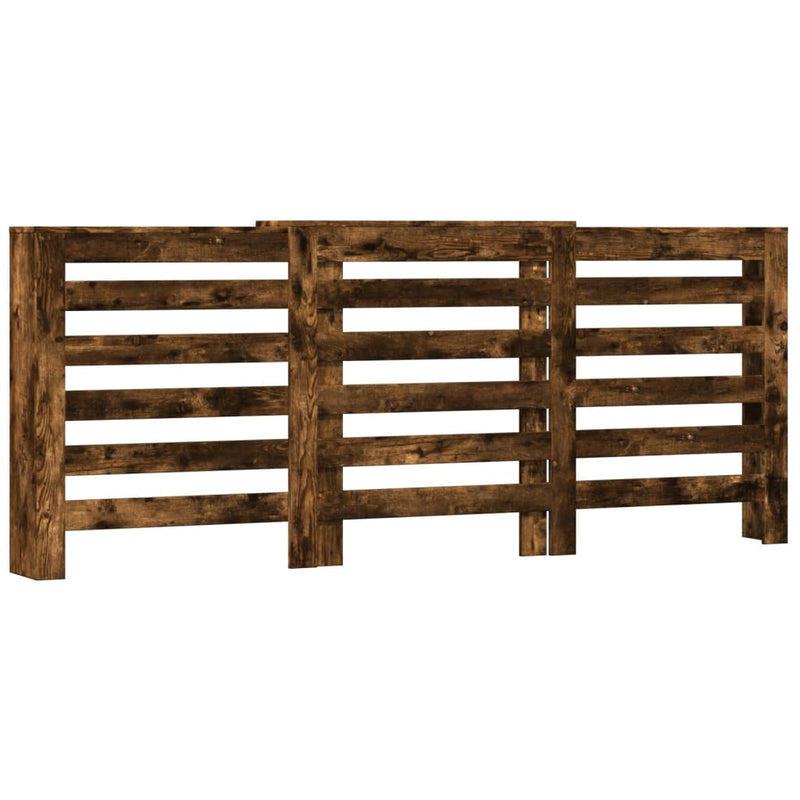 Load image into Gallery viewer, Vidaxl radiatorombouw 205x21,5x83,5 cm bewerkt hout gerookt eikenkleur
