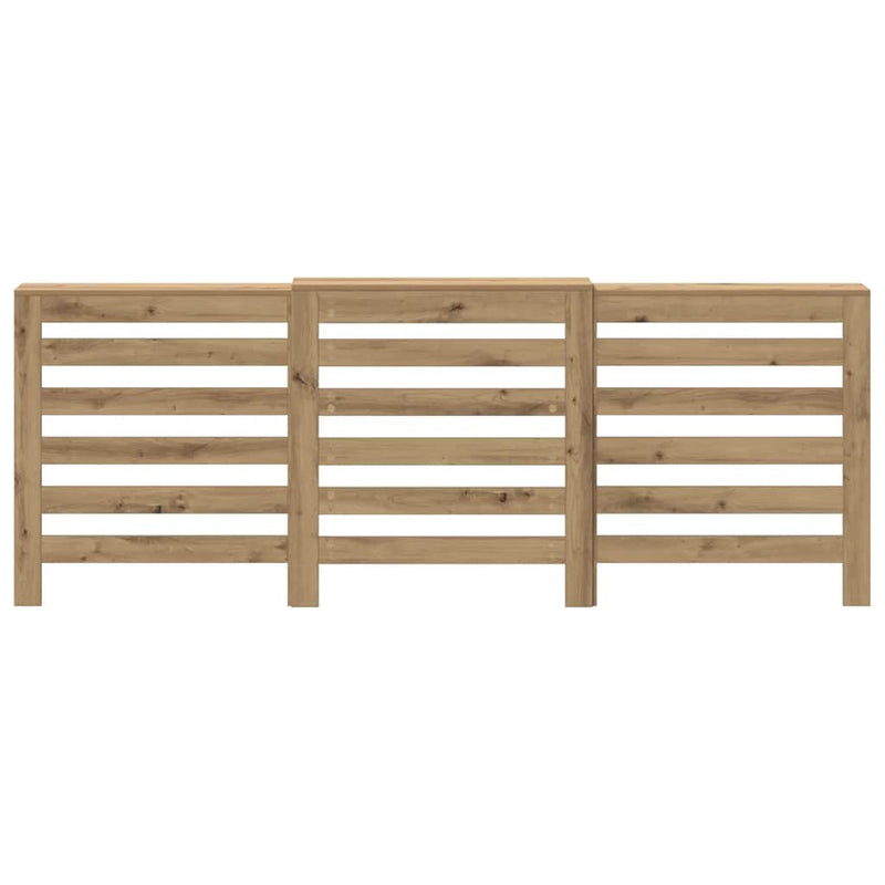Load image into Gallery viewer, Vidaxl radiatorombouw 205x21,5x83,5 cm bewerkt hout artisanaal eiken