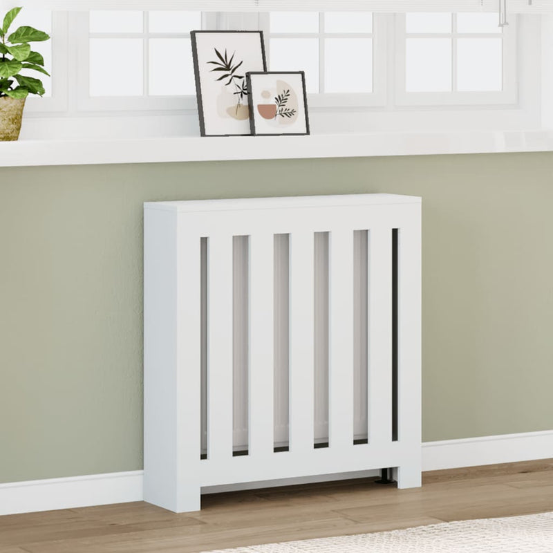 Load image into Gallery viewer, Vidaxl radiatorombouw 78x20x82 cm bewerkt hout wit