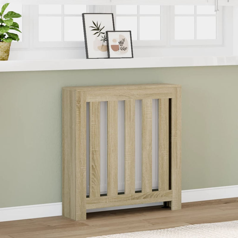 Load image into Gallery viewer, Vidaxl radiatorombouw 78x20x82 cm bewerkt hout sonoma eikenkleurig