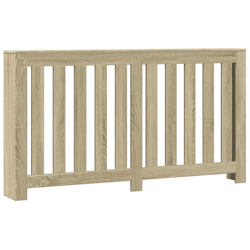Load image into Gallery viewer, Vidaxl radiatorombouw 149x20x82 cm bewerkt hout sonoma eikenkleurig