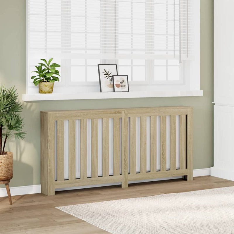 Load image into Gallery viewer, Vidaxl radiatorombouw 175x20x82 cm bewerkt hout sonoma eikenkleurig