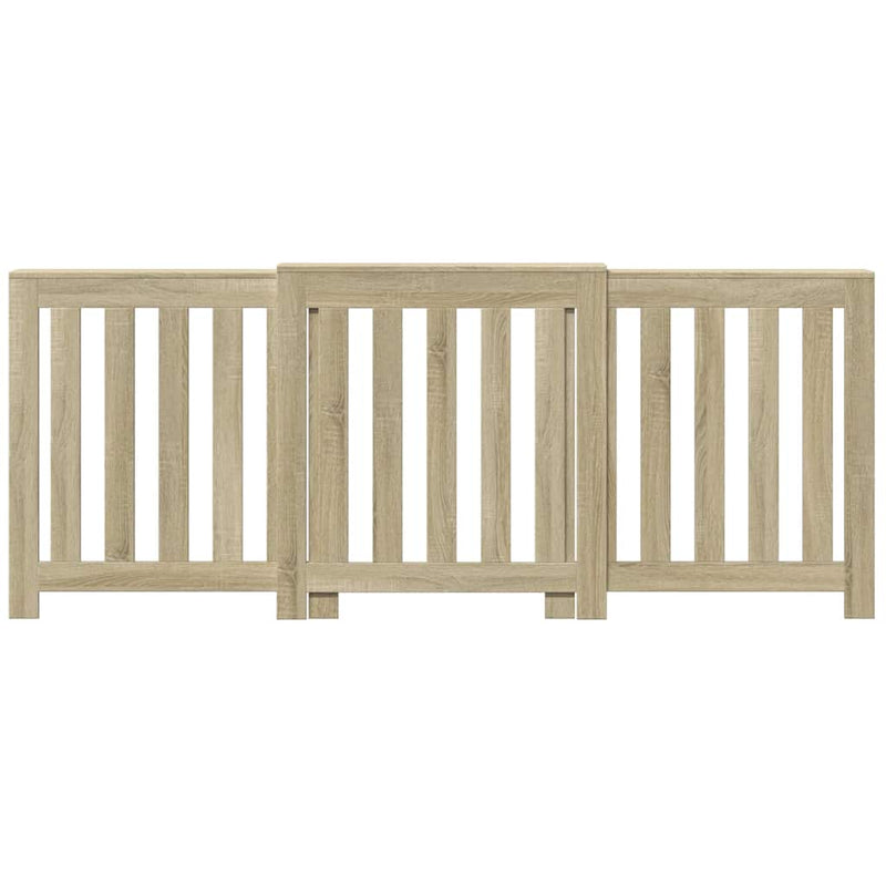 Load image into Gallery viewer, Vidaxl radiatorombouw 205x21,5x83,5 cm bewerkt hout sonoma eikenkleur