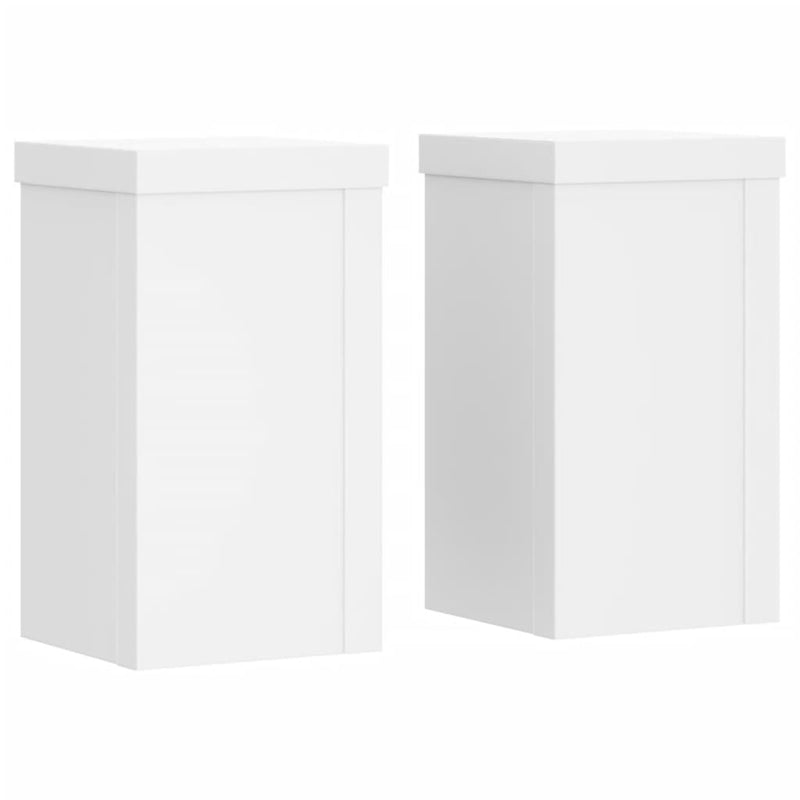 Load image into Gallery viewer, Vidaxl plantenstandaards 2 st 10x10x18 cm bewerkt hout wit