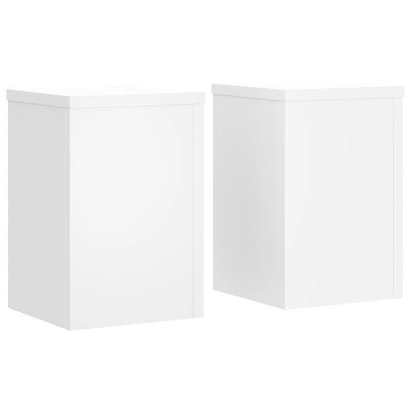 Load image into Gallery viewer, Vidaxl plantenstandaards 2 st 25x25x35 cm bewerkt hout wit