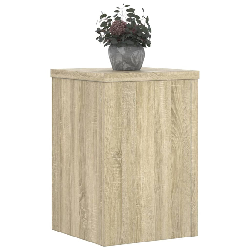 Load image into Gallery viewer, Vidaxl plantenstandaards 2 st 25x25x35 cm bewerkt hout sonoma eiken