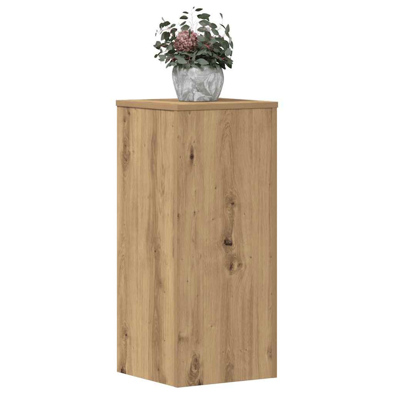 Load image into Gallery viewer, Vidaxl plantenstandaards 2 st 30x30x70 cm hout artisanaal eiken