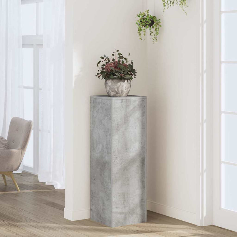 Load image into Gallery viewer, Vidaxl plantenstandaard 33x33x100 cm bewerkt hout betongrijs