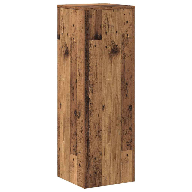 Load image into Gallery viewer, Vidaxl plantenstandaard 33x33x100 cm bewerkt hout oud houtkleurig