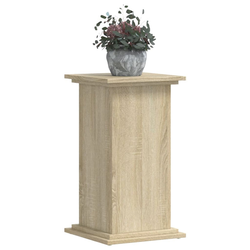 Load image into Gallery viewer, Vidaxl plantenstandaard 33x33x60 cm bewerkt hout sonoma eikenkleurig