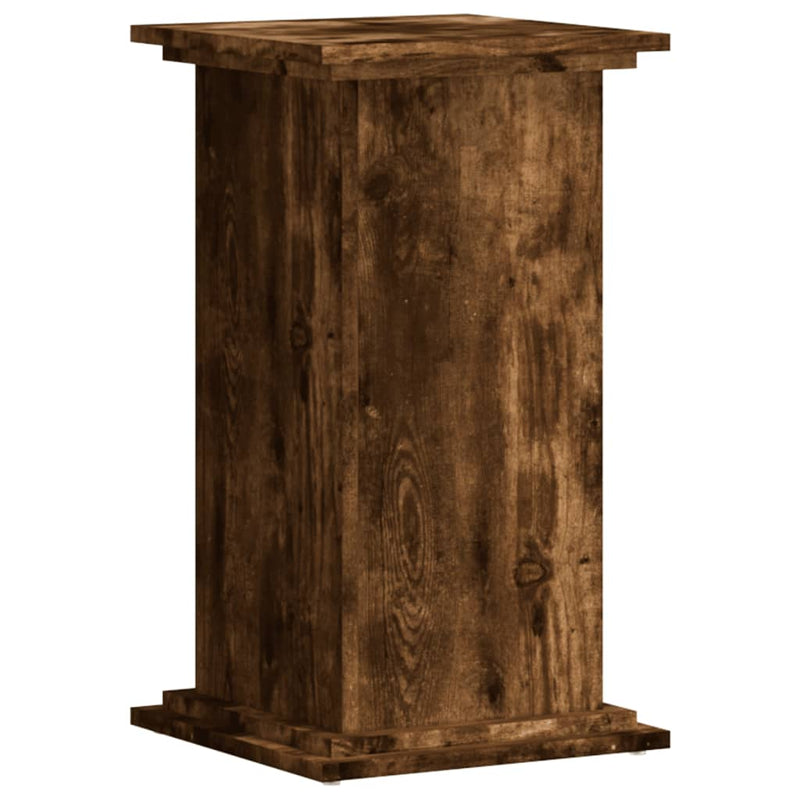 Load image into Gallery viewer, Vidaxl plantenstandaard 33x33x60 cm bewerkt hout gerookt eikenkleurig