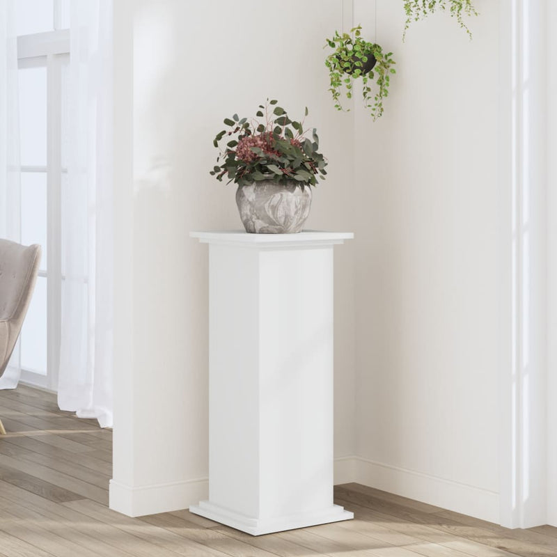 Load image into Gallery viewer, Vidaxl plantenstandaard 33x33x80 cm bewerkt hout wit