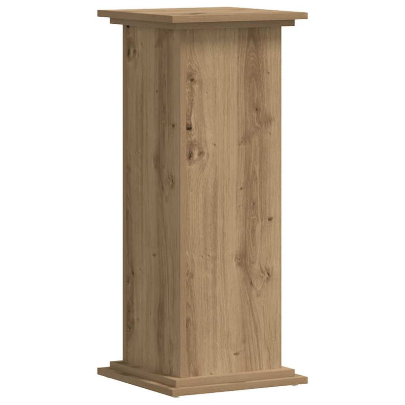 Load image into Gallery viewer, Vidaxl plantenstandaard 33x33x80 cm bewerkt hout artisanaal eikenkleur