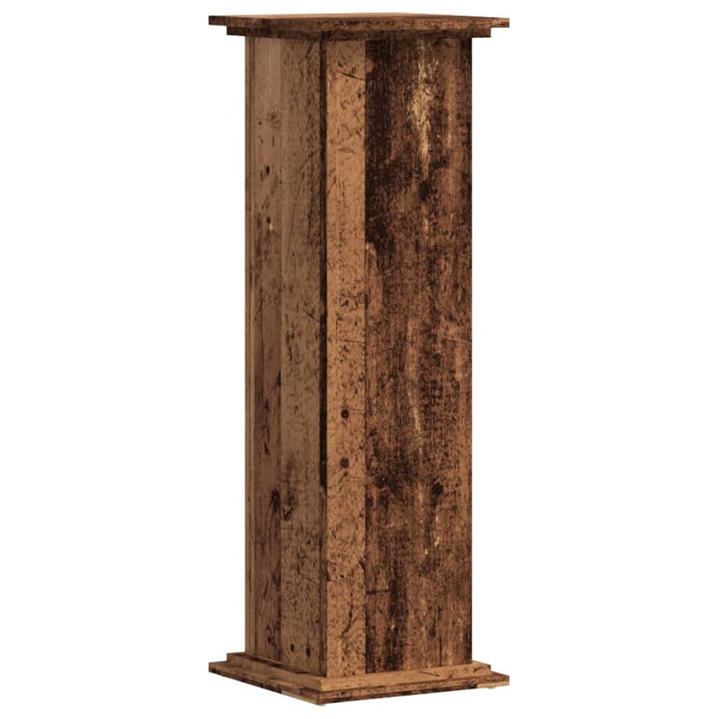 Load image into Gallery viewer, Vidaxl plantenstandaard 33x33x100 cm bewerkt hout oud houtkleurig