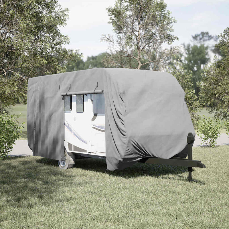 Load image into Gallery viewer, Vidaxl caravanhoes 550x250x220 cm vliesvlies grijs