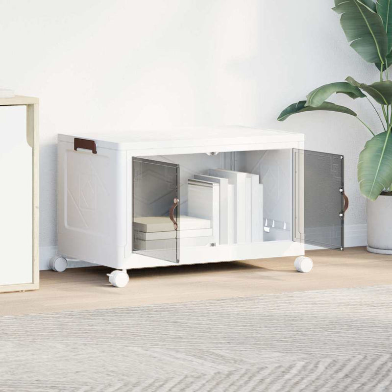 Load image into Gallery viewer, Vidaxl opbergbox stapelbaar met wielen 75 l 64x40x41 cm