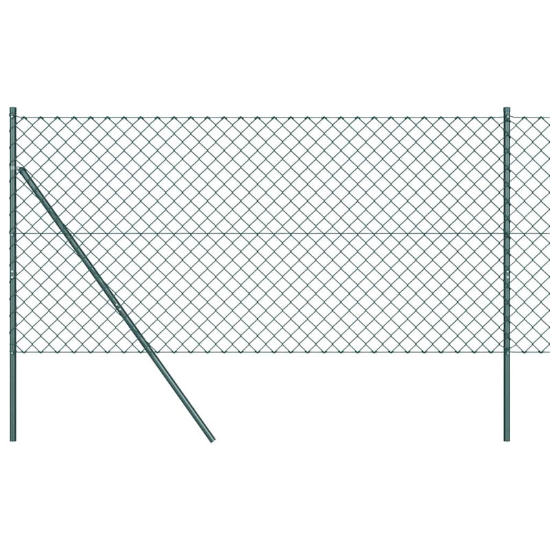 Load image into Gallery viewer, Vidaxl afrasteringspaal groen 10 x 1,5 m (60 x 60 mm gaas)