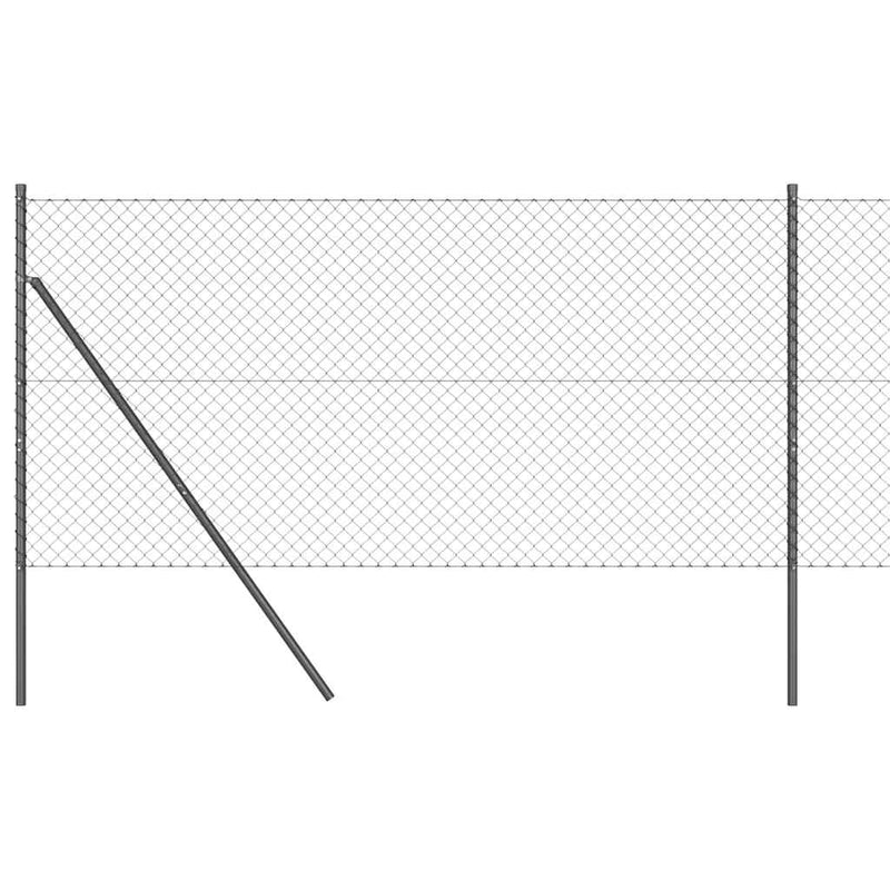Load image into Gallery viewer, Vidaxl afrasteringspaal grijs 10 x 1,4 m (40 x 40 mm gaas)