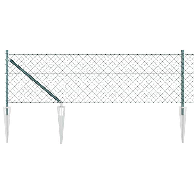 Load image into Gallery viewer, Vidaxl afrasteringspaal groen 10 x 0,4 m (40 x 40 mm gaas)