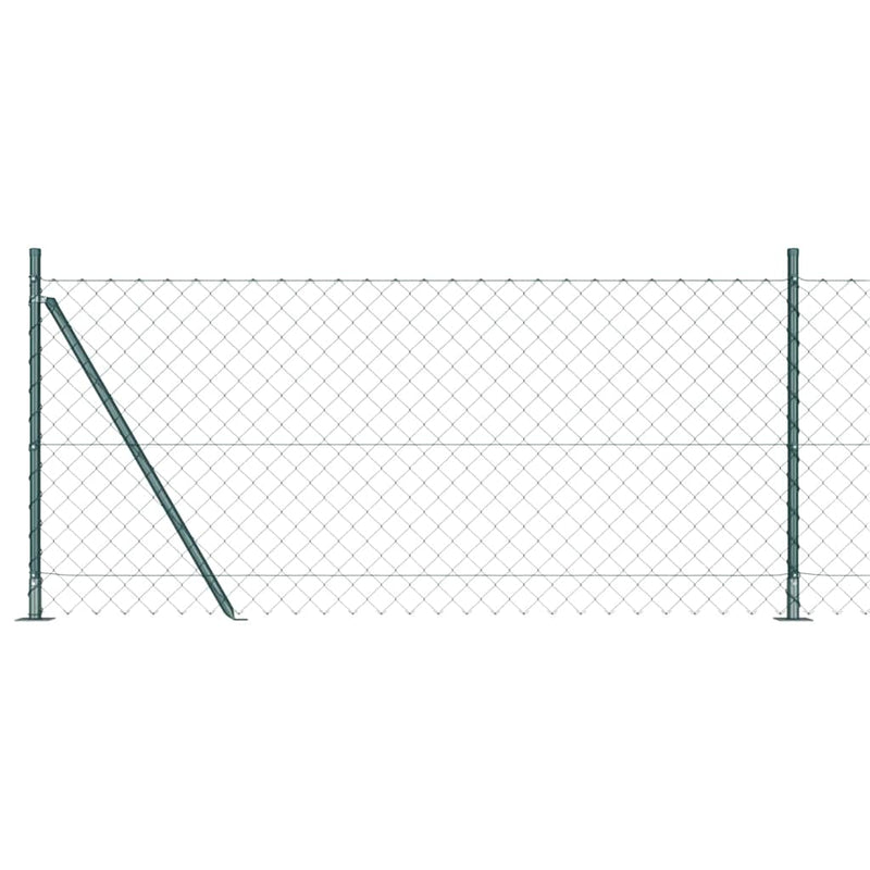 Load image into Gallery viewer, Vidaxl afrasteringspaal groen 10 x 0,8 m (60 x 60 mm gaas)