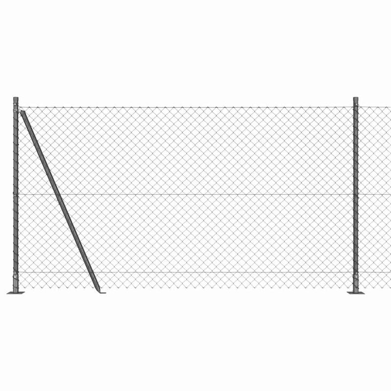 Load image into Gallery viewer, Vidaxl afrasteringspaal grijs 10 x 1,2 m (40 x 40 mm gaas)