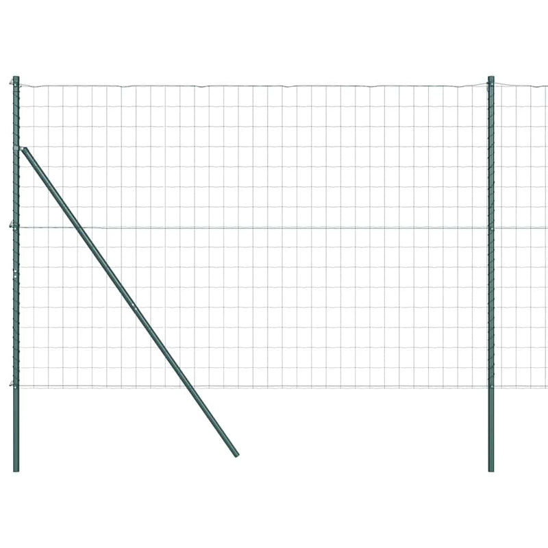 Load image into Gallery viewer, Vidaxl hek met paal groen 1,6 x 10 m staal en pvc