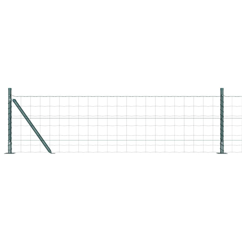 Load image into Gallery viewer, Vidaxl hek met paal groen 0,4 x 25 m staal en pvc