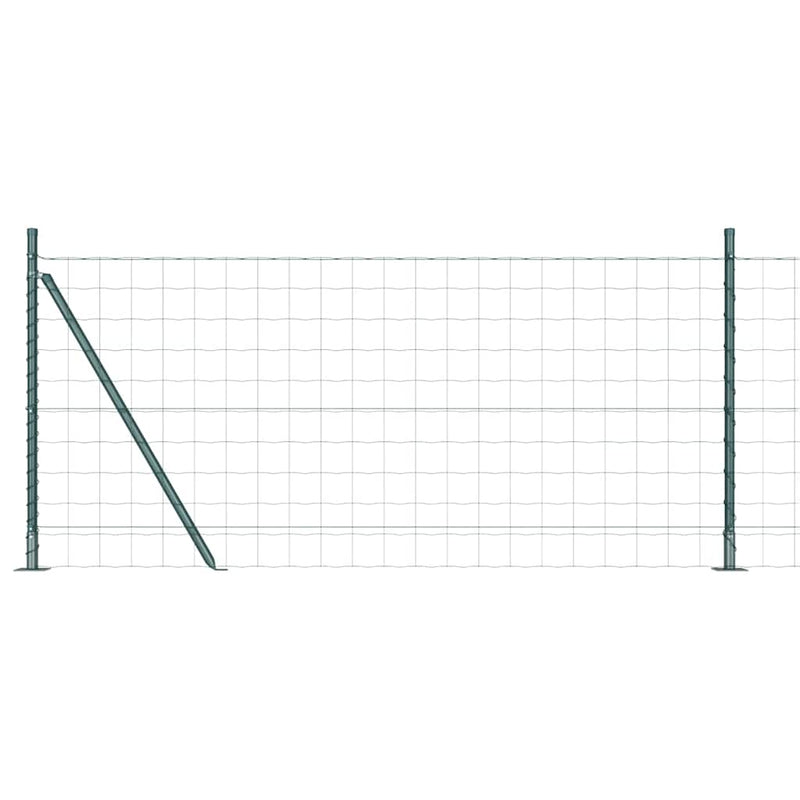 Load image into Gallery viewer, Vidaxl hek met paal groen 1 x 25 m staal