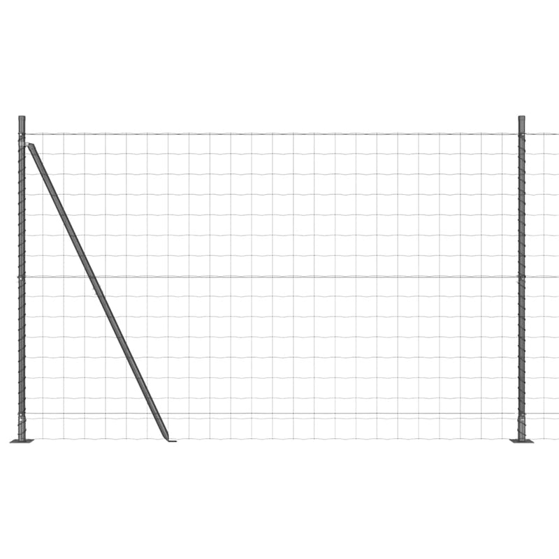 Load image into Gallery viewer, Vidaxl hek met paal grijs 1,6 x 10 m staal en pvc