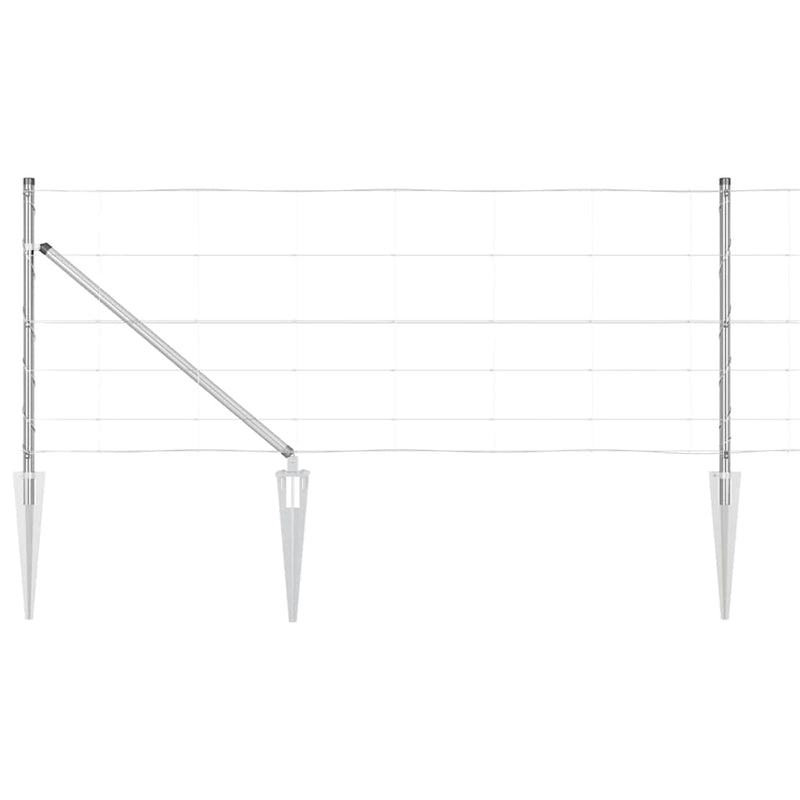 Load image into Gallery viewer, Vidaxl afrasteringspaal gegalvaniseerd 25 x 0,8 m staal