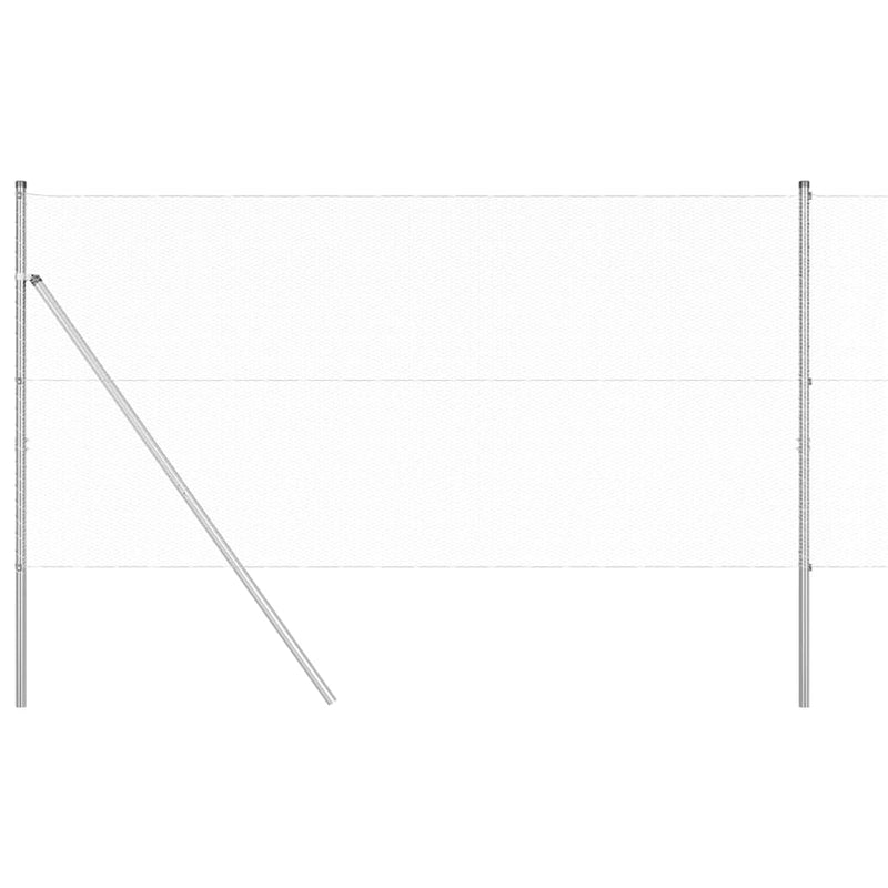 Load image into Gallery viewer, Vidaxl afrasteringspaal zilver 10 x 1,4 m (13 mm gaas) staal