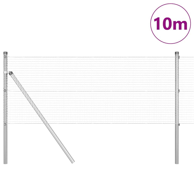 Load image into Gallery viewer, Vidaxl afrasteringspaal zilver 10 x 0,6 m (19 x 19 mm gaas) staal