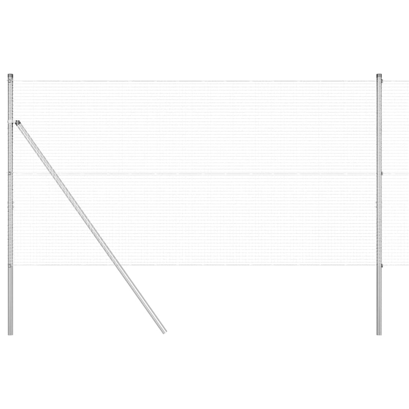 Load image into Gallery viewer, Vidaxl afrasteringspaal zilver 10 x 1,2 m (19 x 19 mm gaas) staal