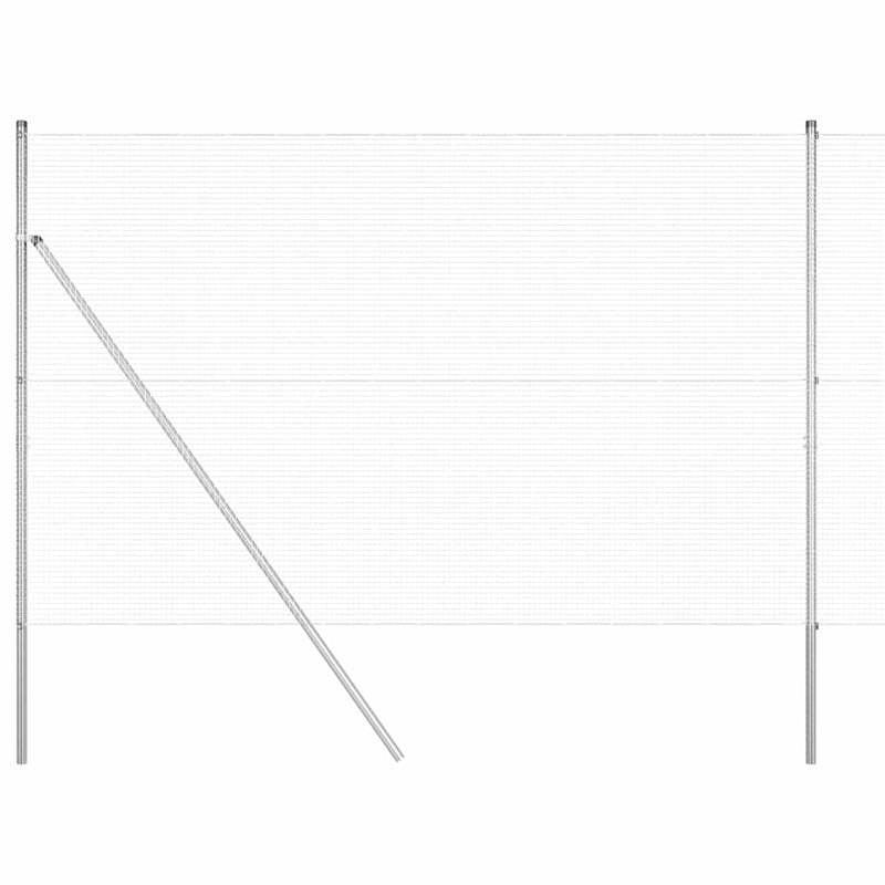 Load image into Gallery viewer, Vidaxl afrasteringspaal zilver 10 x 1,5 m (16 x 16 mm gaas) staal