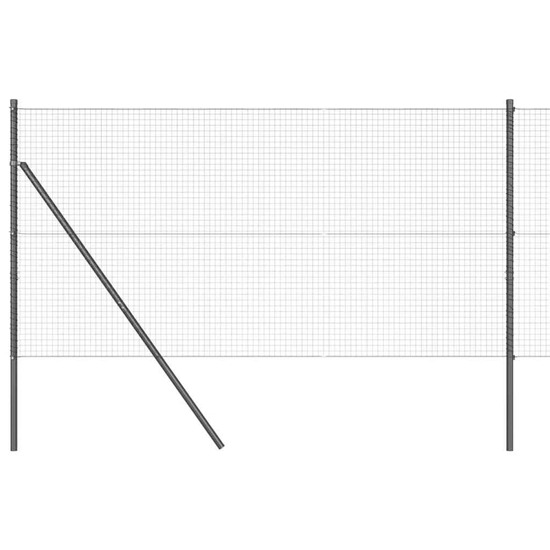 Load image into Gallery viewer, Vidaxl afrasteringspaal grijs 25 x 1 m (25 x 25 mm gaas) staal