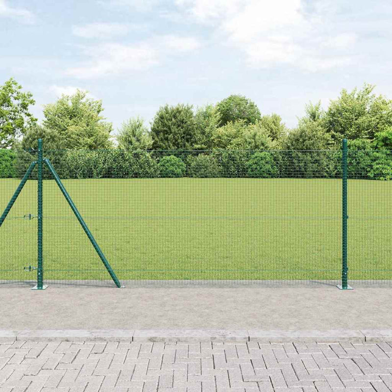 Load image into Gallery viewer, Vidaxl afrasteringspaal groen 10 x 1 m (19 x 19 mm mesh) staal