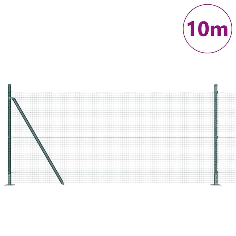 Load image into Gallery viewer, Vidaxl afrasteringspaal groen 10 x 1 m (19 x 19 mm mesh) staal