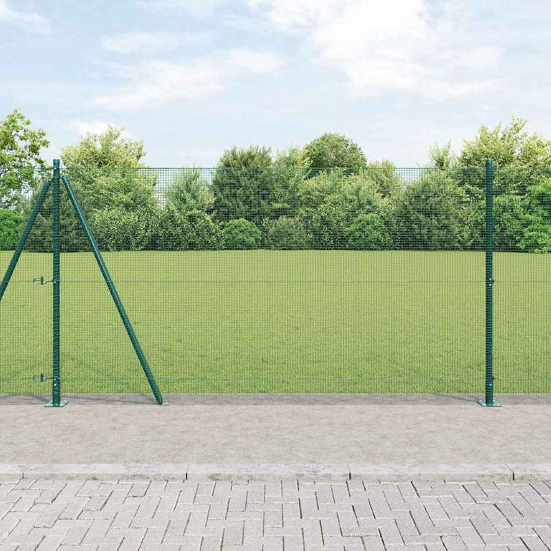 Load image into Gallery viewer, Vidaxl afrasteringspaal groen 10 x 1,2 m (12 x 12 mm gaas)