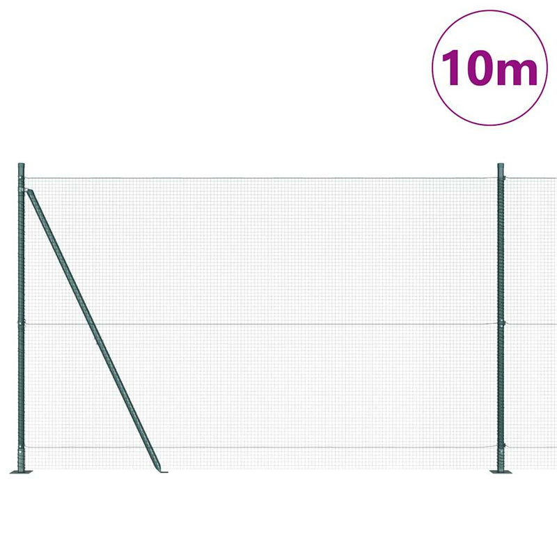 Load image into Gallery viewer, Vidaxl afrasteringspaal groen 10 x 1,5 m (16 x 16 mm gaas)